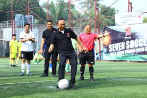 Perkuat Sinergisitas, Polri dan Jurnalis Gelar Seven Soccer