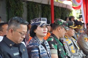 TNI AL Bandung Ikuti Apel Gelar Pasukan Operasi Mantap Brata Lodaya 2023-2024 Dalam Rangka Pengamanan Tahapan Pemilu 2024 di Wilayah Polda Jabar