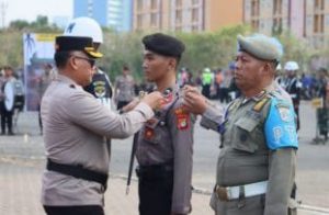 Polres Metro Jakarta Utara Gelar Simulasi Sispamkota Jelang Pemilu 2024