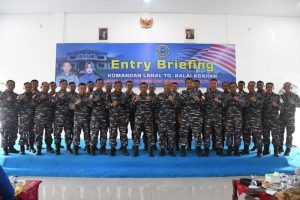 Danlanal TBA Awali Tugas Dengan Entry Briefing Kepada Seluruh Keluarga Besar Lanal TBA