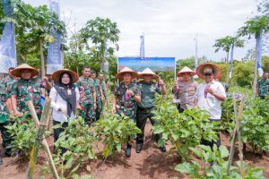 Lanal Lhokseumawe Ikuti Gerakan Nasional Ketahanan Pangan Tahun 2023 Secara Virtual