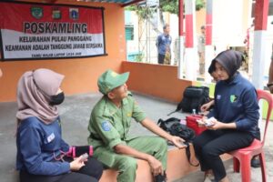 Kapolres Kepulauan Seribu dan Pejabat Utama Tinjau Pos Kamling di Pulau Panggang