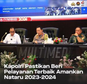 Kapolri Pastikan Beri Pelayanan Terbaik Amankan Nataru 2023-2024