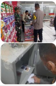 Polsek Sukamakmur Polres Bogor, Selidiki Lakukan Cek TKP Aksi Pembobolan Pencurian Sebuah Minimarket 