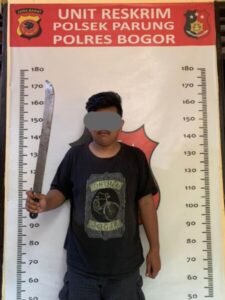 Polsek Parung Lakukan Penyelidikan serta Amankan Seseorang Membawa Sajam Yang Bukan Peruntukannya