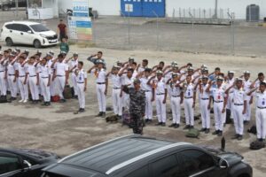 Perkenalkan Kapal Perang Teluk Palu-523 Kepada Pelajar, Ini Harapan Danlanal Lhokseumawe