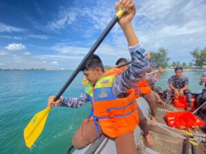 Lanal Lhokseumawe Persiapkan Generasi Muda Unggul Dalam Bentuk Praja Muda Karana Satuan Karya Pramuka Saka Bahari