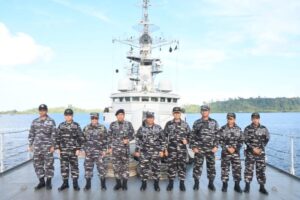 Danlanal Bersama Forkopimda Simeulue Melepas Keberangkatan Pangkoarmada I Diakhir Kunjungan Kerjanya