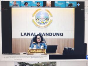 Komandan Lanal Bandung Berikan Kuliah Umum Program Studi Keamanan Maritim Fakultas Keamanan Nasional Unhan RI