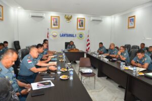 Danlantamal I Pimpin Rapat Staf Lantamal I