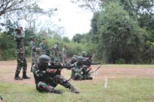 Pertahankan Kemampuan Prajurit, Lanal Lhokseumawe Laksanakan Latihan Menembak