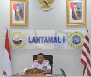 Danlantamal l Pimpin Rapat Staf dan Komandan Lanal Jajaran Lantamal l