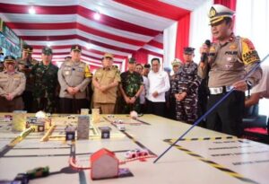 Danlanal Dumai Bersama Forkopimda Provinsi Riau Tinjau Pos Mudik Lebaran Tahun 2024