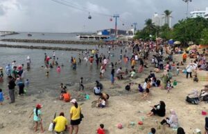 Polsek Pademangan Laksanakan PAM Obyek Wisata Kawasan Pantai Ancol