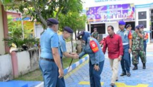 Dihari Pertama Kerja, Danlanal Tarempa Gelar Halal Bihalal Bersama Prajurit