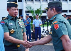 Panglima TNI Laksanakan Apel Khusus dan Halal Bihalal di Mabes TNI