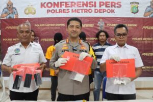 Polres Metro Depok Ungkap Kasus Peredaran Narkoba Jenis Sabu dan Liquid Ganja