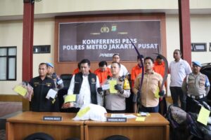 Jajaran Polres Metro Jakarta Pusat Ungkap 3 Perkara Kriminal