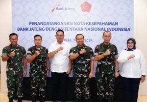 Perkuat Kerja Sama, TNI dan Bank Jateng Teken MoU