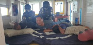 Prajurit Lanal Dabo Singkep Gelar Latihan VBSS di Perairan Dabo