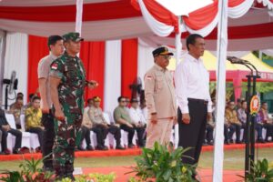 Hadiri Apel Brigade Alsintan di Kalteng, Pangdam Tanjungpura Terima Bantuan Dari Mentan RI