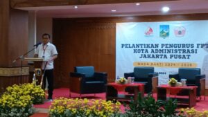 Kasat Resnarkoba Polres Metro Jakarta Pusat Hadiri Diskusi dan Pelantikan Pengurus FPTI Kota Administrasi Jakarta Pusat dengan tema “Saatnya Pemuda Berolahraga