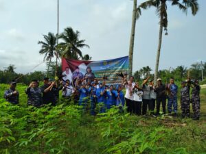 Komandan Lanal Bandung Hadiri Panen Raya TNI AL Serentak dan Pameran UMKM di Lampung