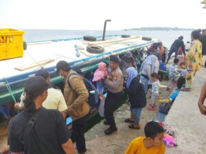 Polsek Kepulauan Seribu Selatan Amankan Dermaga Pulau Untung Jawa, Cegah Guantibmas dan Narkoba