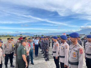 Komandan Lanal Sabang Selaku Dansubsatgas Pam Laut Ikuti Apel Gelar Kesiapan Pasukan PAM VVIP RI 1