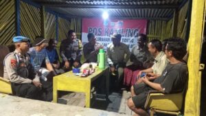 Kapolsek Kepulauan Seribu Selatan Laksanakan Kegiatan Pos Kamling di Pulau Tidung