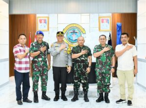 Danlantamal I Terima Courtesy Call (CC) Kapolres Pelabuhan Belawan