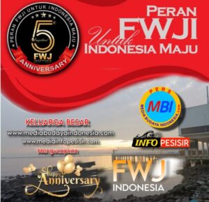 Pemilik Media Budaya Indonesia dan Media Info Pesisir Mengucapkan Anniversary Forum Wartawan Jaya Indonesia Ke – 5 Tahun