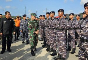 Danlanal Bintan Turut Hadir Dalam Apel Siaga Bersama Korem 033/WP, Perkuat Koordinasi dan Respon Cepat Saat Bencana