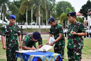 Cegah Terjadinya Pencaloan, Danlanal Sabang Laksanakan Upacara Penandatanganan Pakta Integritas