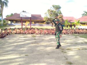 Satgas Yonzipur 5/ABW Berikan Semangat Pramuka Dan Semangat Pancasila