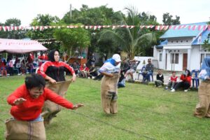 Semarak HUT Kemerdekaan RI Ke-79, Keluarga Besar Lanal TBA Ikuti Lomba- Lomba