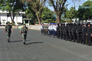 Personel Lanud Sultan Hasanuddin Ikuti Apel Gelar Pasukan Pam VVIP Jelang Kunker Presiden RI di Makassar