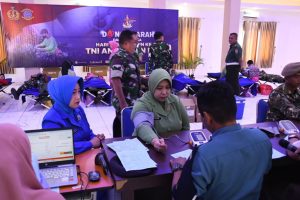 Sambut HUT TNI AL Ke-79 Tahun 2024, Lanal Banjarmasin Gelar Donor Darah