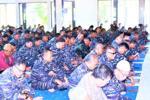 SAMBUT HUT KE-79 TNI AL, LANTAMAL I LAKSANAKAN DOA BERSAMA