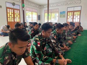 JELANG HUT KE-79 TNI ANGKATAN LAUT, LANAL SIMEULUE PANJATKAN DOA BERSAMA DENGAN KHIDMAT    