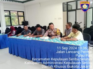 Bhabinkamtibmas Pulau Lancang Hadiri Kegiatan Roadshow Pengawasan Pemilu Partisipatif, Ajak Masyarakat Sukseskan Pilkada 2024