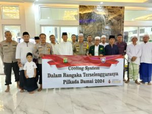 Polsek Bekasi Selatan Menggadakan Cooling System di Masjid Jamin Adz Dzikro