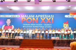 DANLANTAMAL I HADIRI ACARA MALAM APRESIASI PON XXI TAHUN 2024 ACEH-SUMUT WILAYAH SUMATERA UTARA