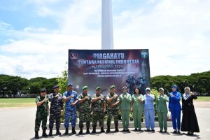 Danlanal Sabang Hadiri Kegiatan Bakti Sosial dan Bakti Kesehatan Sekaligus Vicon Sengan Panglima TNI