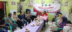 Kapolsek Koja Sambangi Warga Gelar Ngopi Kamtibmas, Bahas Upaya Cegah Tawuran 