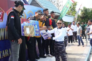 Sambut HUT Ke-79 TNI, Lanal Banjarmasin Gelar Lomba Fun Swimming Competition