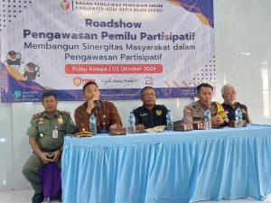 Bhabinkamtibmas Pulau Kelapa Ikuti Roadshow Pengawasan Pemilu Partisipatif di Kepulauan Seribu