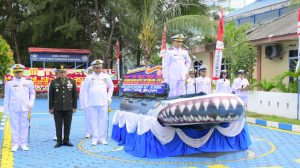 AAL 2002 Pimpin Upacara HUT Ke-79 TNI di Kepulauan Anambas