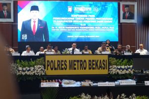 Polres Metro Bekasi Berhasil Ungkap Mafia Tanah Yang Merugikan Negara Mencapai Serratus Enam Puluh Triiliun