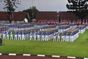 Kasad Hadiri Parade Senja Retreat Menteri Kabinet Merah Putih